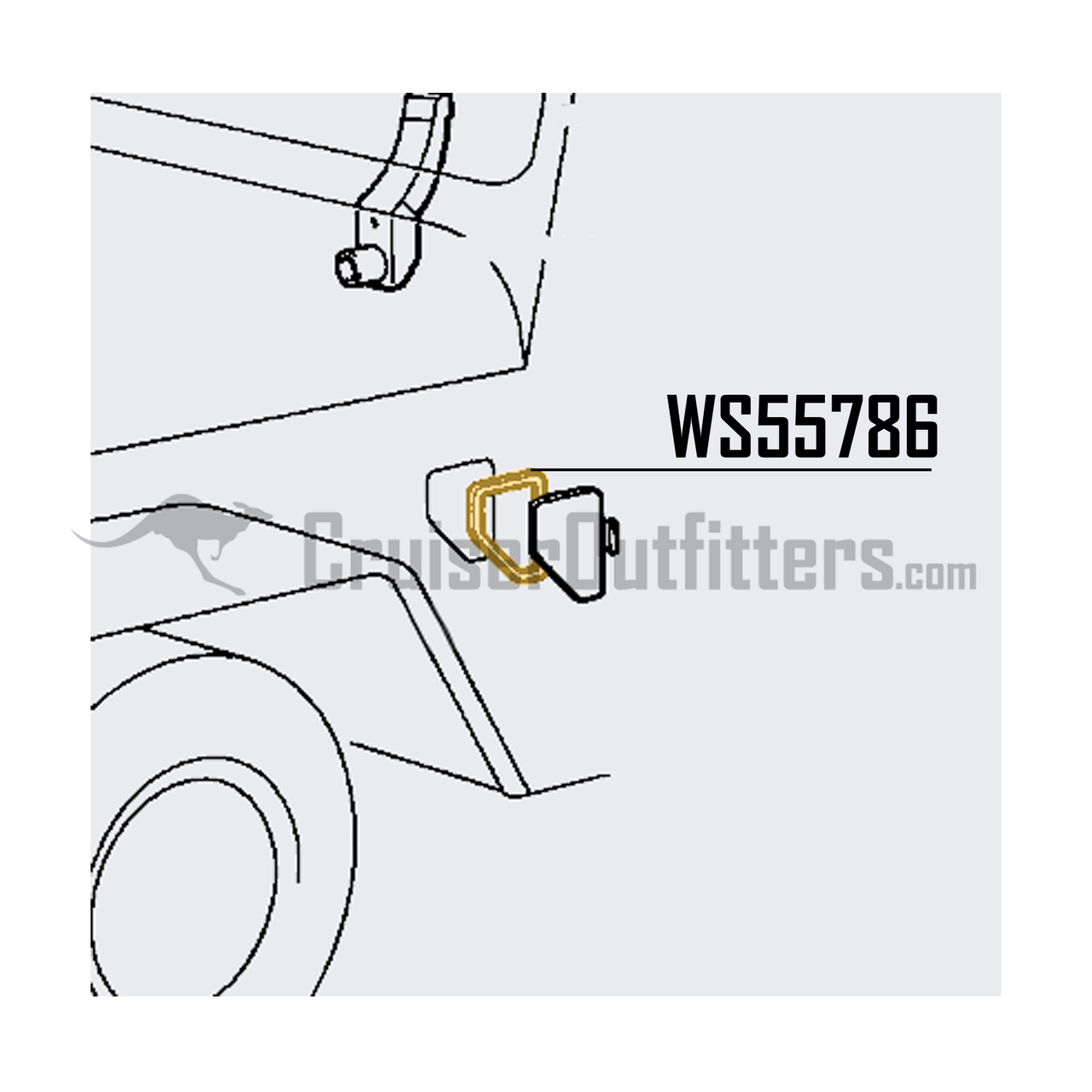 Kick Vent Gasket - Fits Early - 10/1984 FJ40/45 Applications (WS55786)