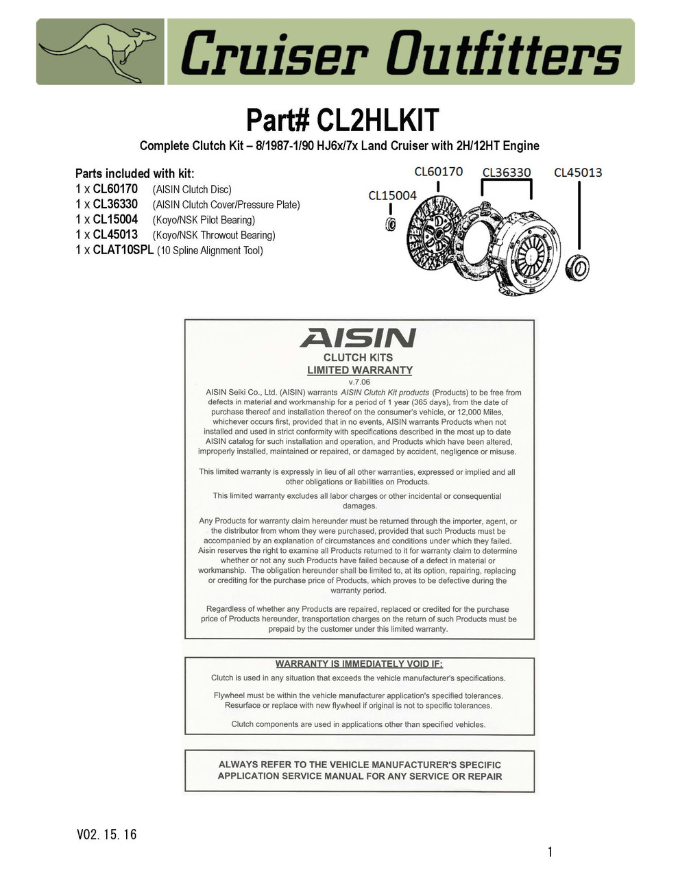 CL2HLKIT Instructions