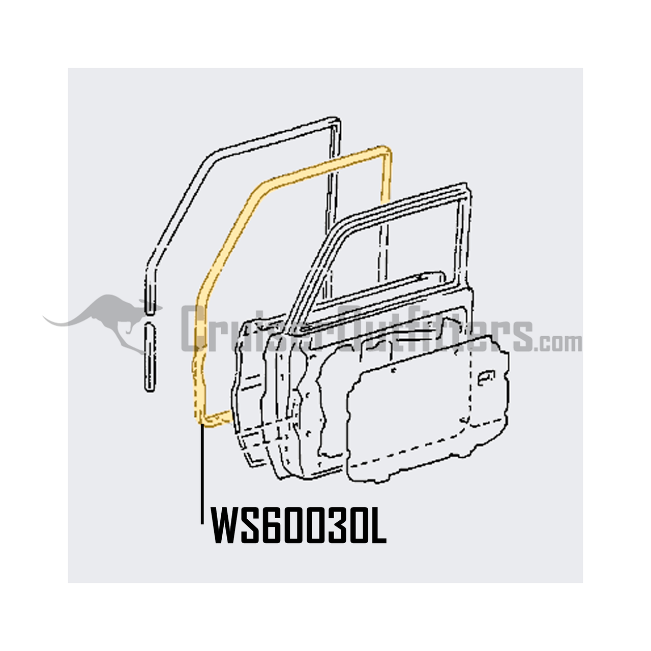 Front Door Left Hand Side Hardtop Model - OEM Toyota - Fits 7x Series - (Check Vin) (WS60030L)