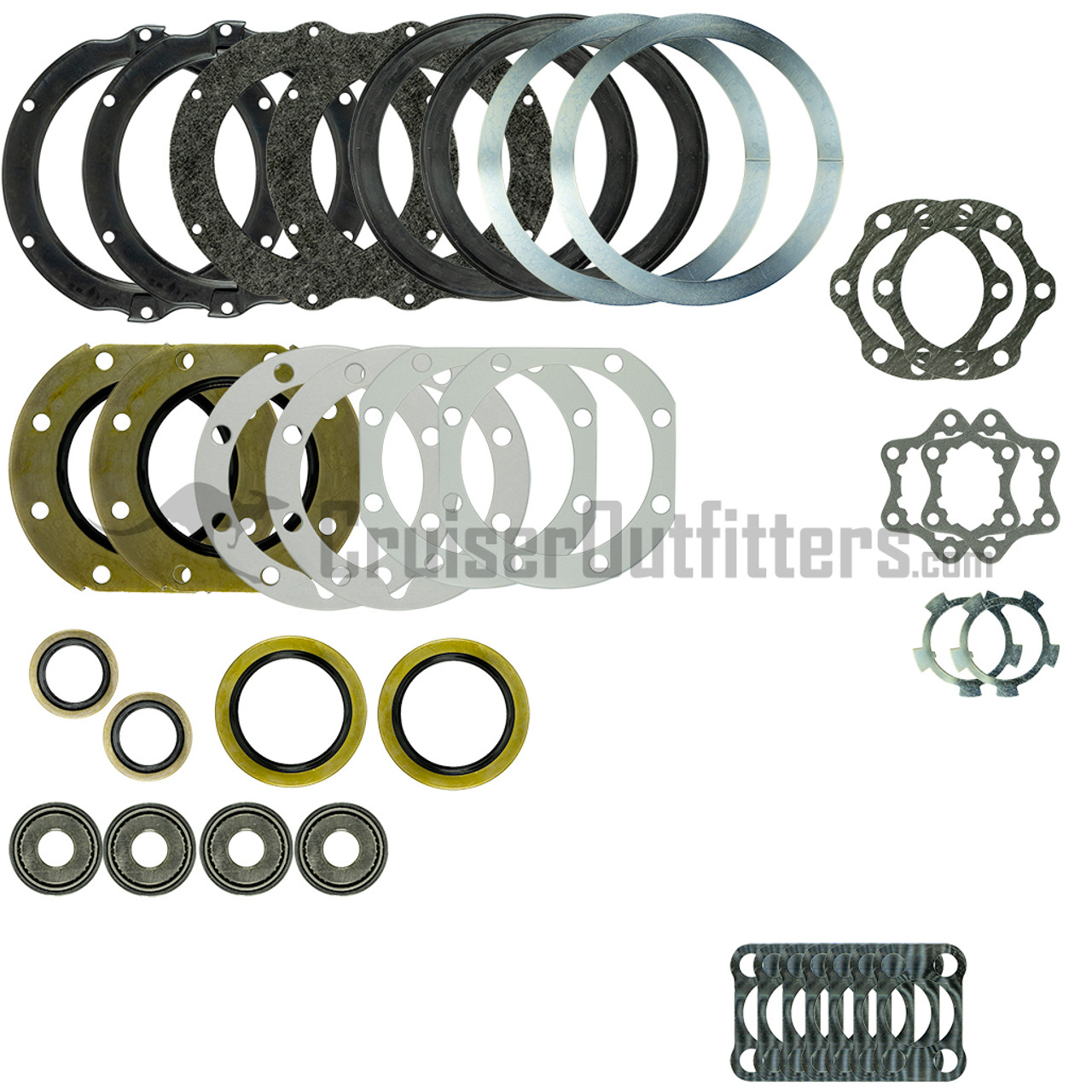 FA7X99 - 1/1990-7/1999 Non-US 70 Series & Later w/6-Lug Axles Front Axle Rebuild Kit