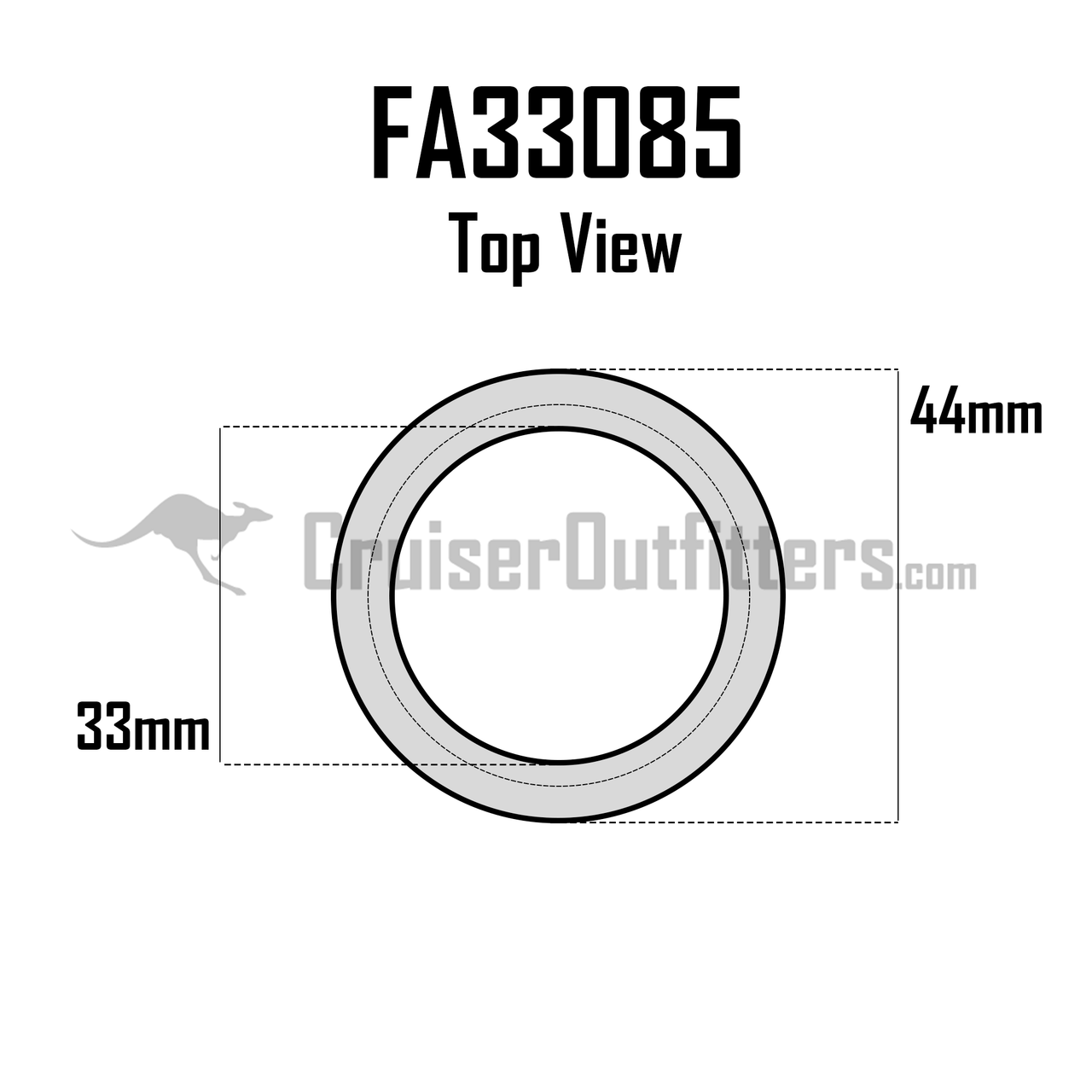 Inner Axle Seal - Front - Fits 1969 - 1990 FJ40/55/60/62 & 1979 - 1985 Mini Truck (FA33085)