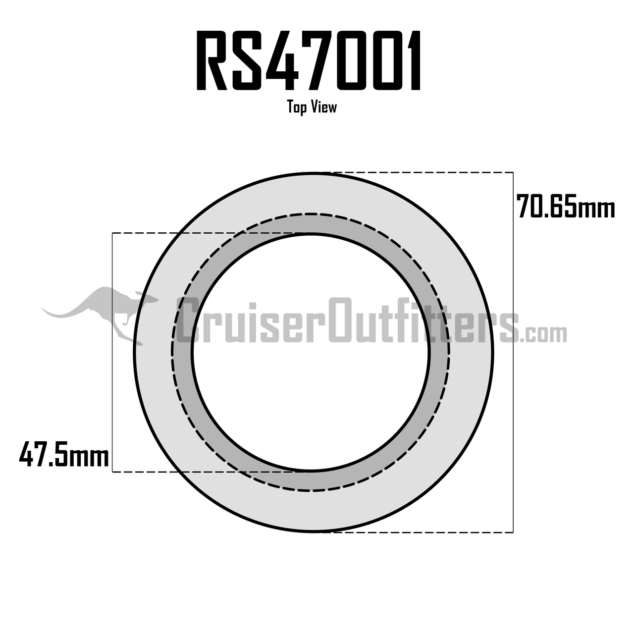 Rear Axle Seal - Japanese - Fits 9/1973 - 1/1995 FJ40/55/60/62/80 (Semi-Float Axle - One Required per Side) (RS47001)