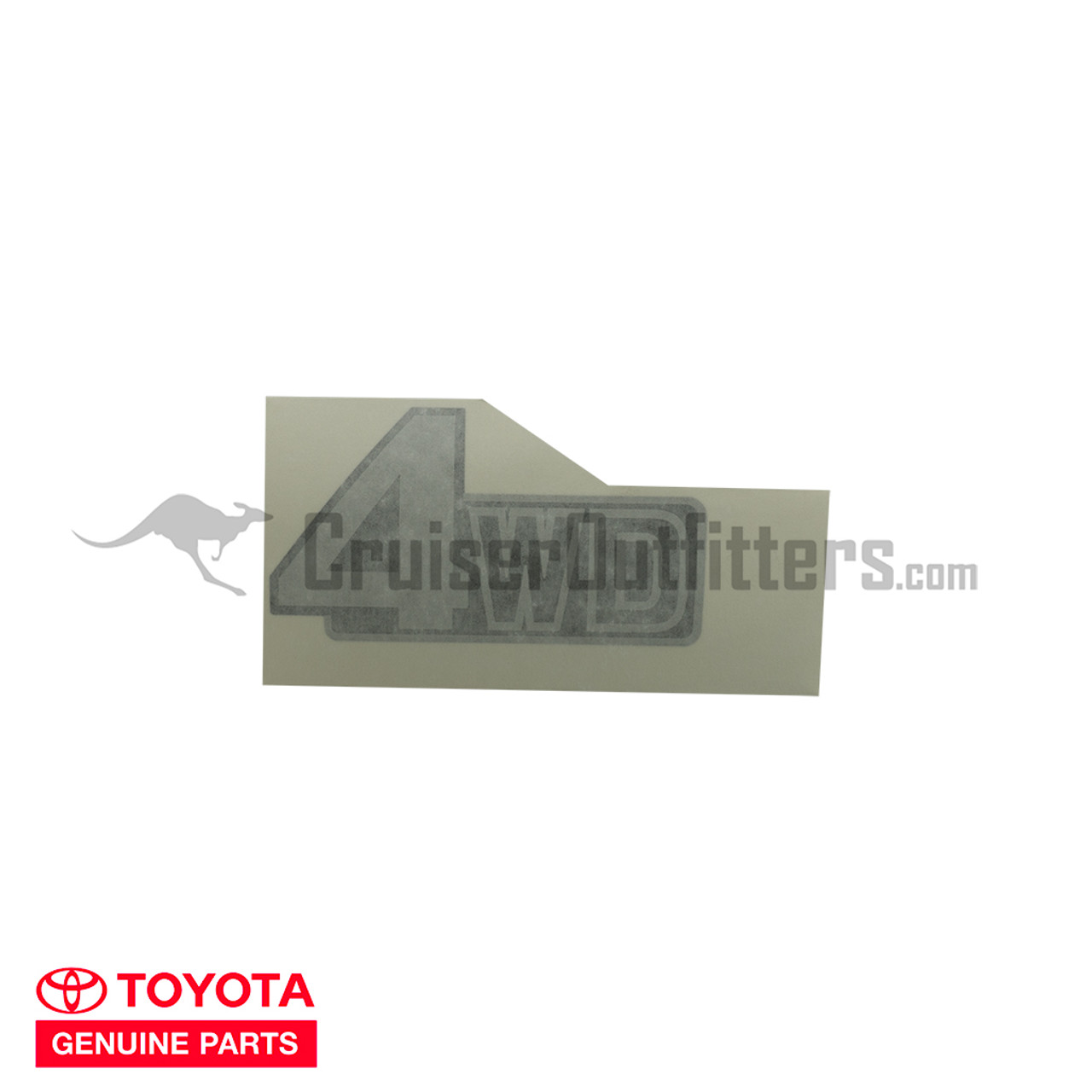 4WD Tailgate Sticker - OEM Toyota - Fits 7x Series (EMB90K004WD)