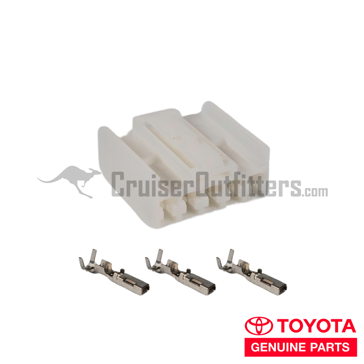 Connector And Terminal Kit - OEM Toyota - Fits Differential Locker Switch ELEC60020/ELEC84725 Applications