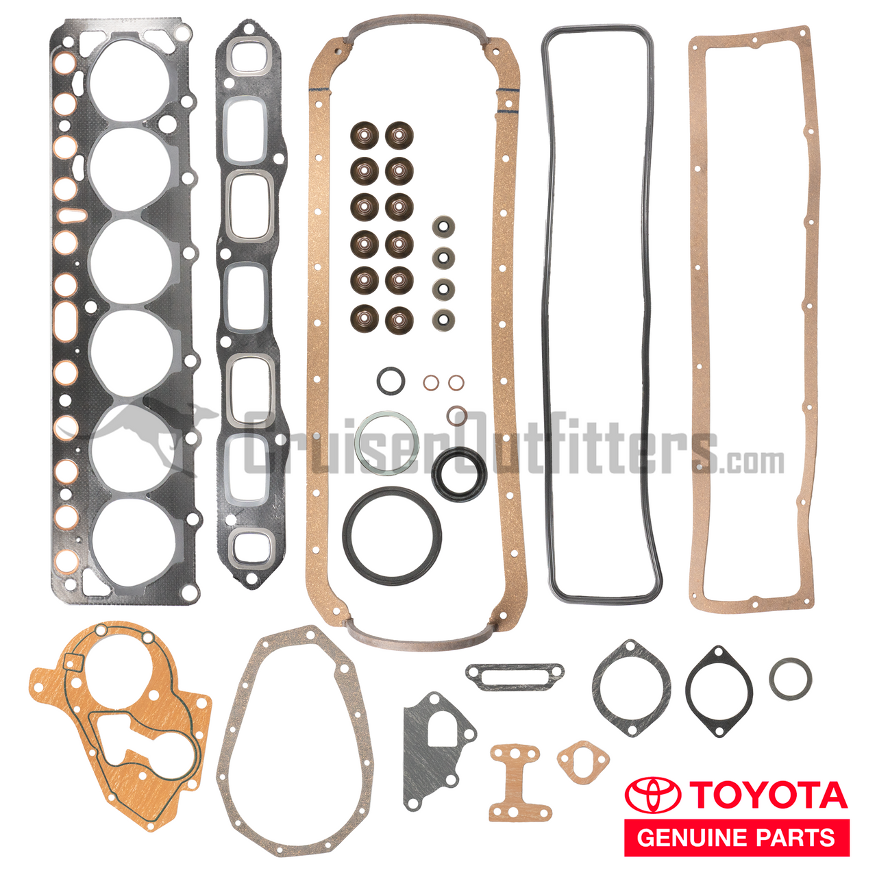 Engine Overhaul Gasket Kit - Fits 1/1975-7/1976 4x/55 2F Applications  (EGGK61014OEM)