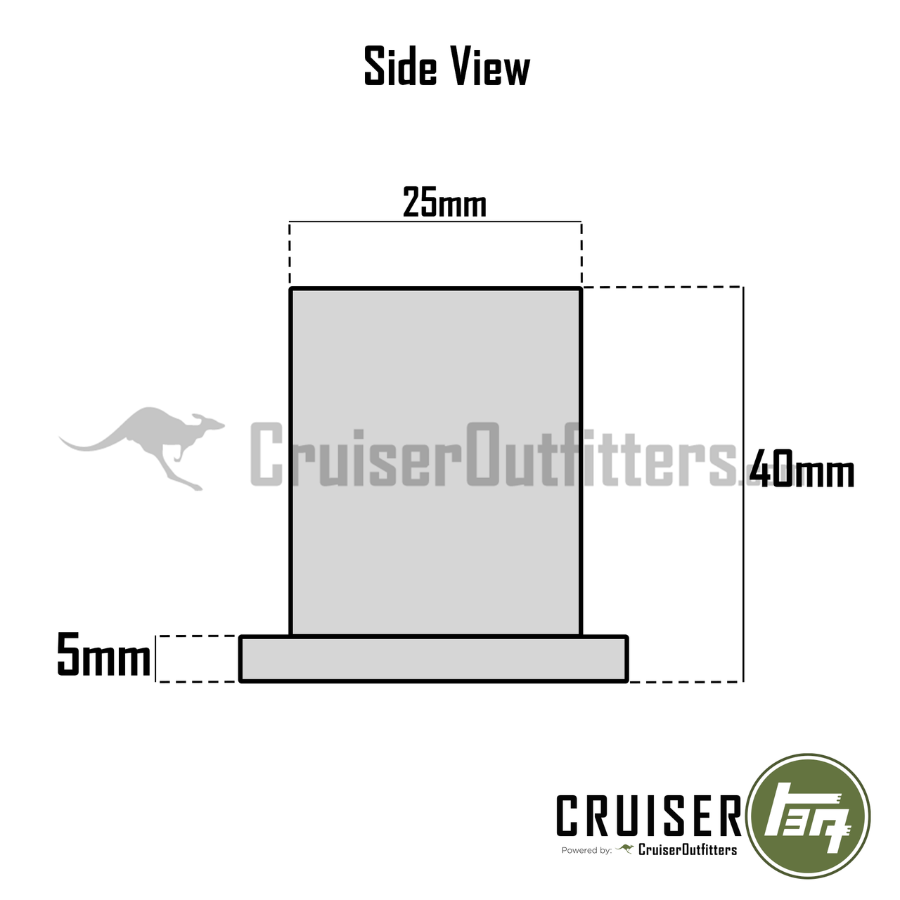Suspension Bushing Rubber (Single) - Fits 1958-1979 FJ40 Front/Rear & 43/44/45 Front Only - Leaf Spring Applications (SUSEBUSH)