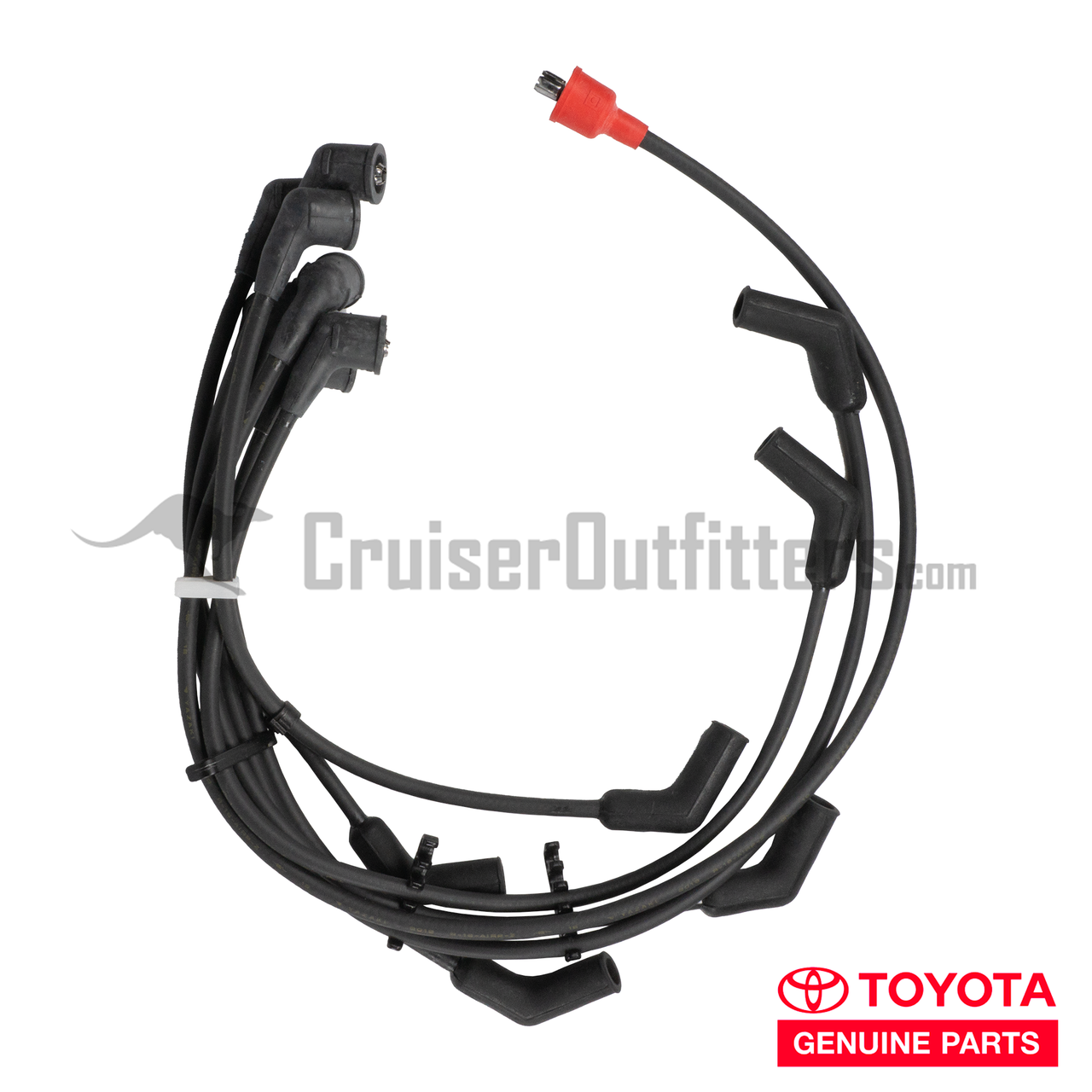 Spark Plug Cord Set - Fits 2/1976-6/1980 FJ40 2F Engine Applications (IGN21277)