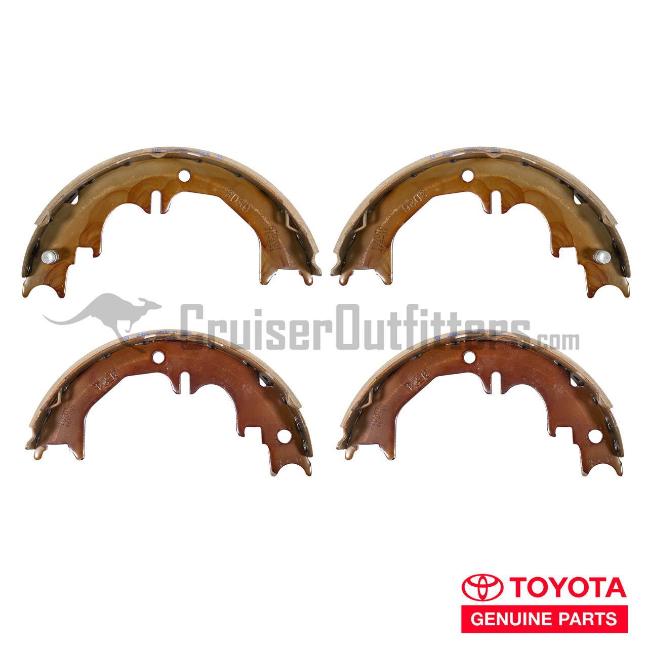 Park Brake Shoe Set - Disc Brakes - Fits 7x Prado/120/150/GX460/GX470 Applications (PB7XPRADOOEM)