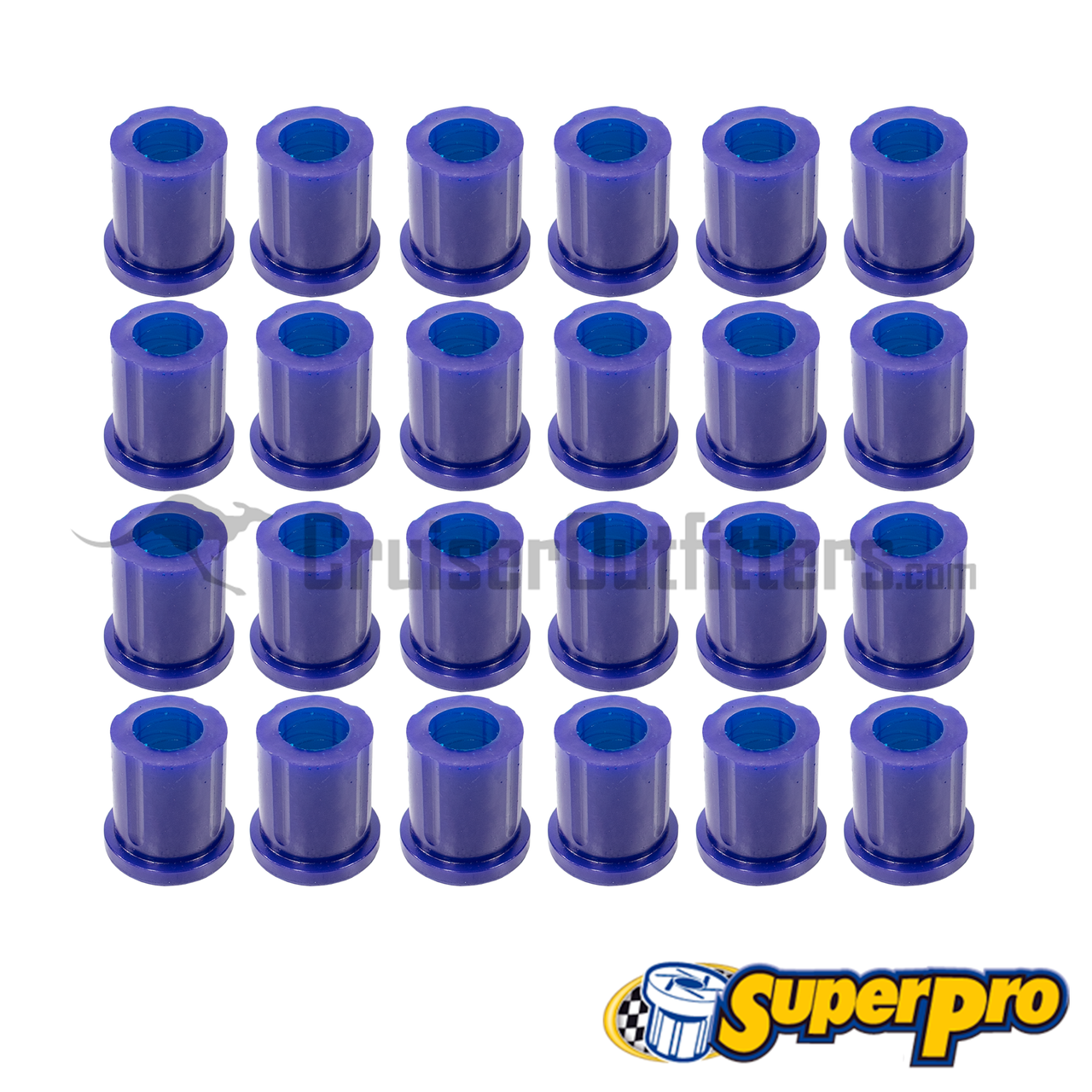 SuperPro Spring Bushing Kit - 24 Pcs - Fits 1969-1980 FJ55 Applications (SUSKIT022K)