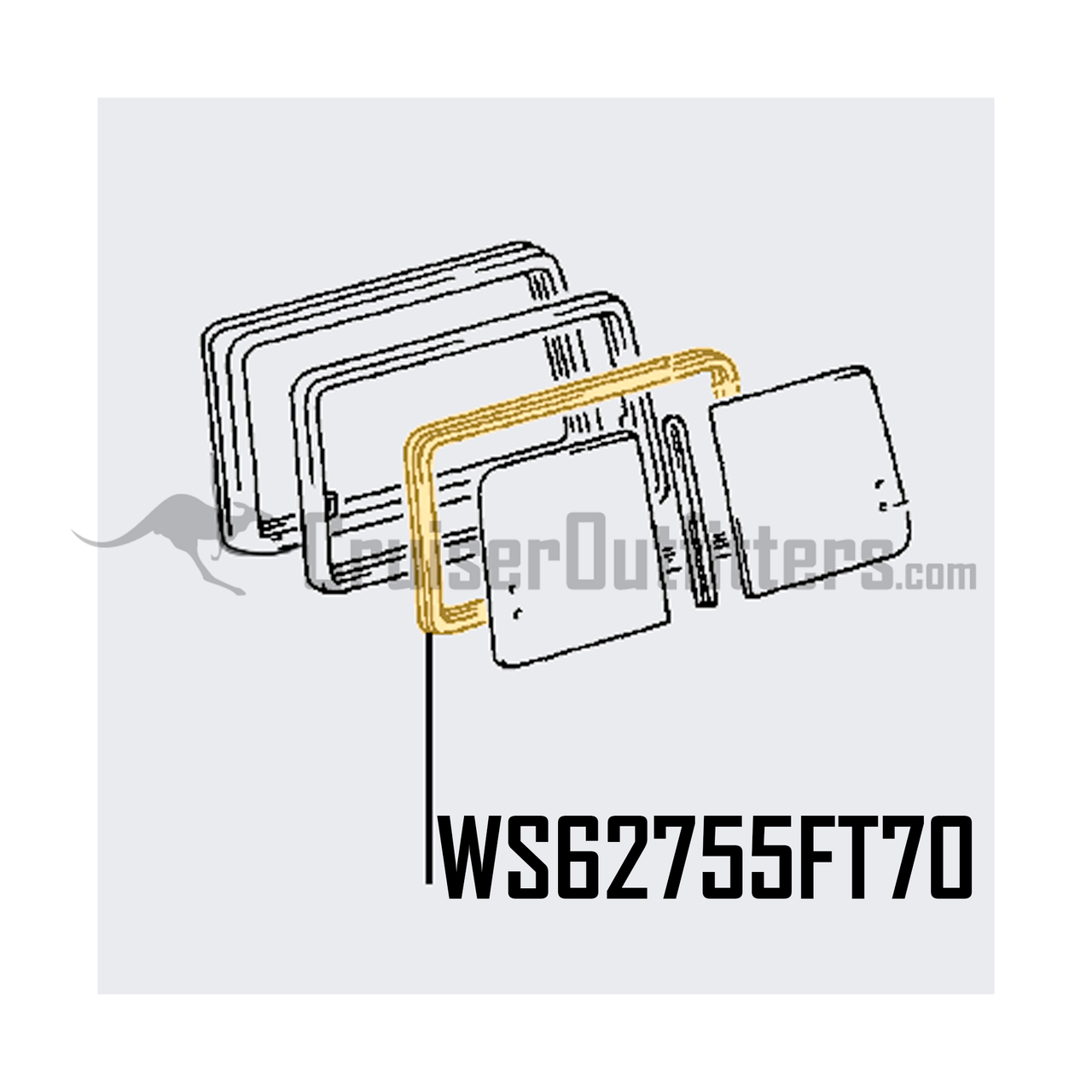 Fixed Top Sliding Window Weather Stripping Run - RH Side - Fits 70/71 Series Applications (WS62755FT70) Fixed Top Sliding Window Weather Stripping Run - RH Side - Fits 70/71 Series Applications (WS62755FT70)