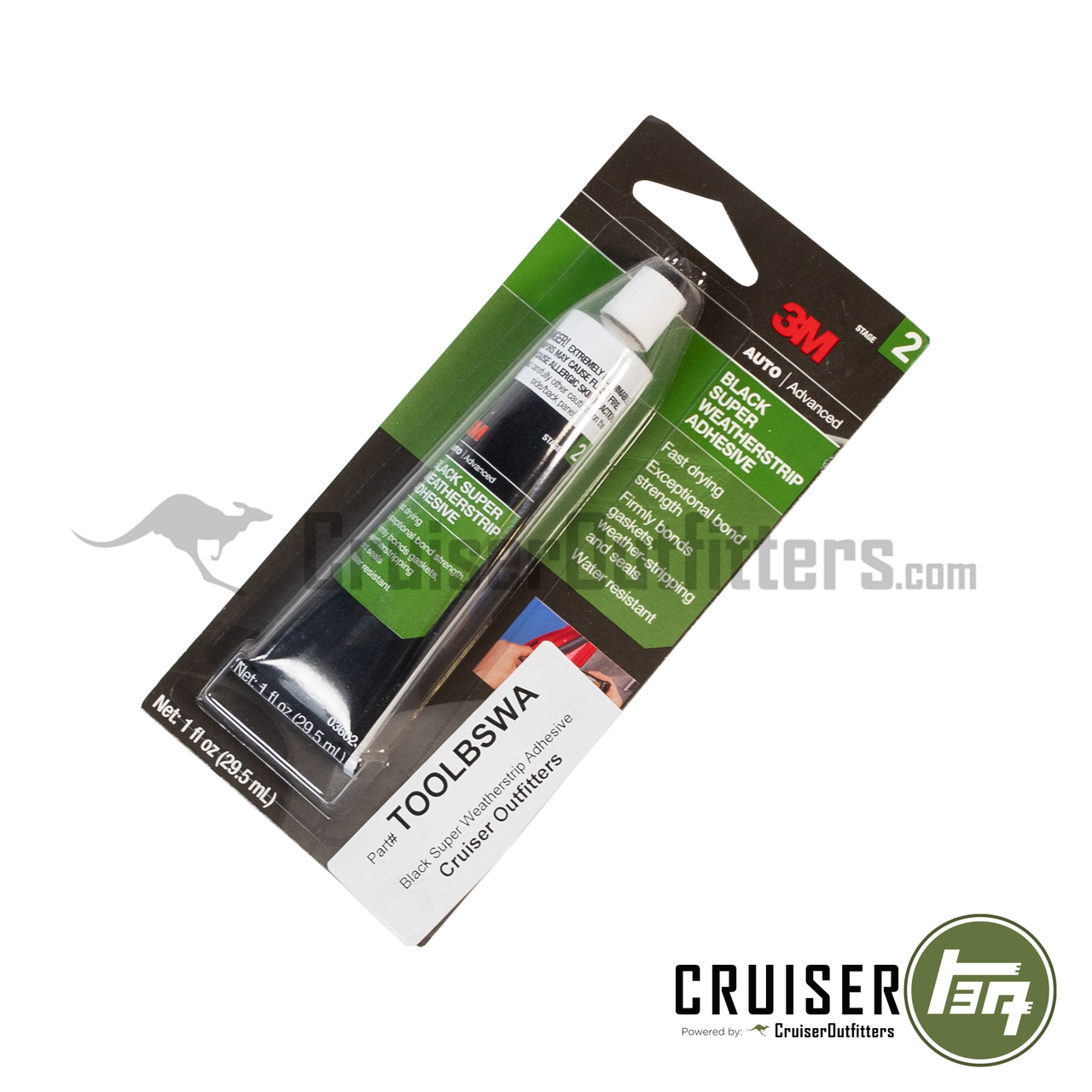 3M Black Super Weatherstrip Adhesive (TOOLBSWA)