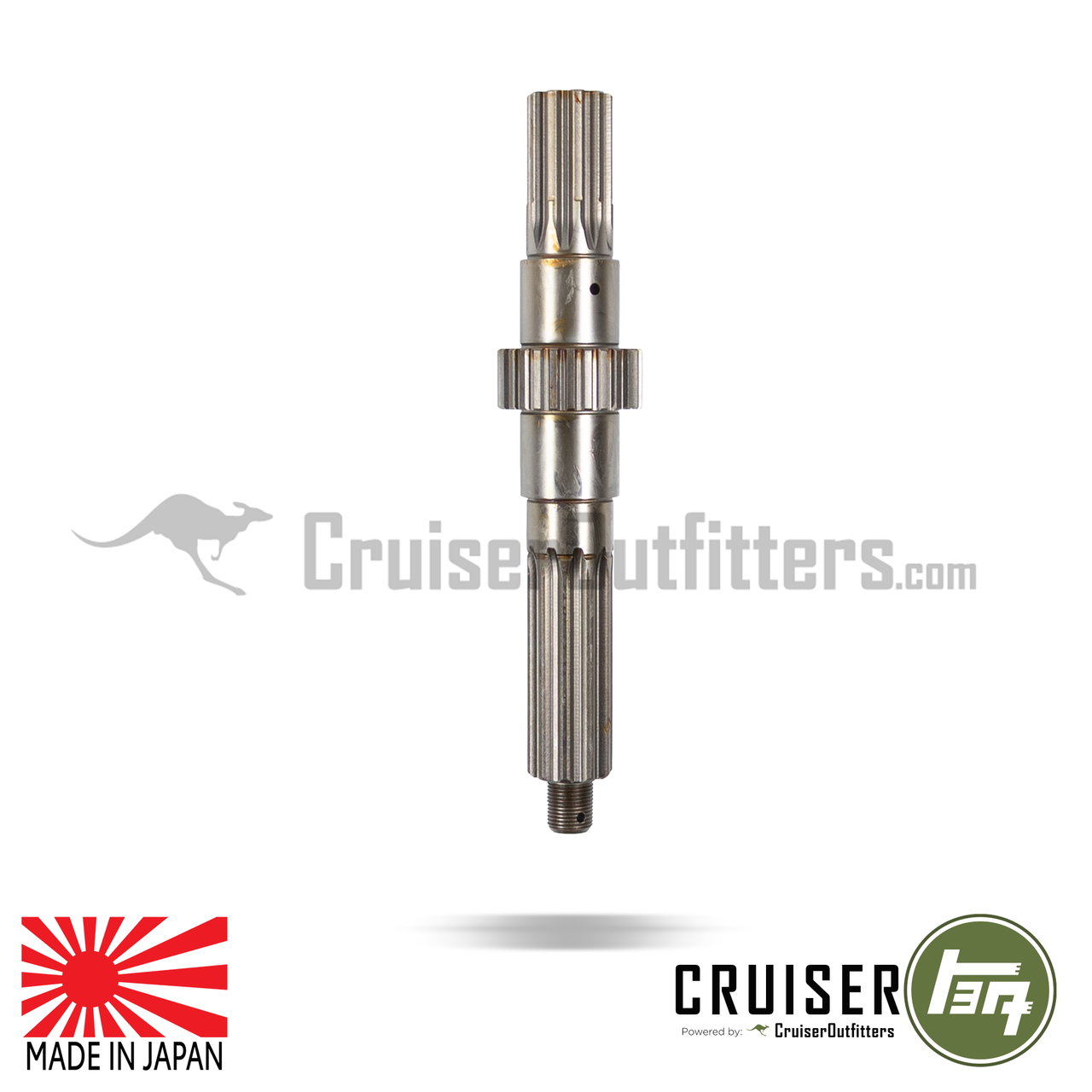 Transfer Case Rear Output Shaft - Fits Early-04/1975 4x/5x Series Applications (TCSHFT60010)