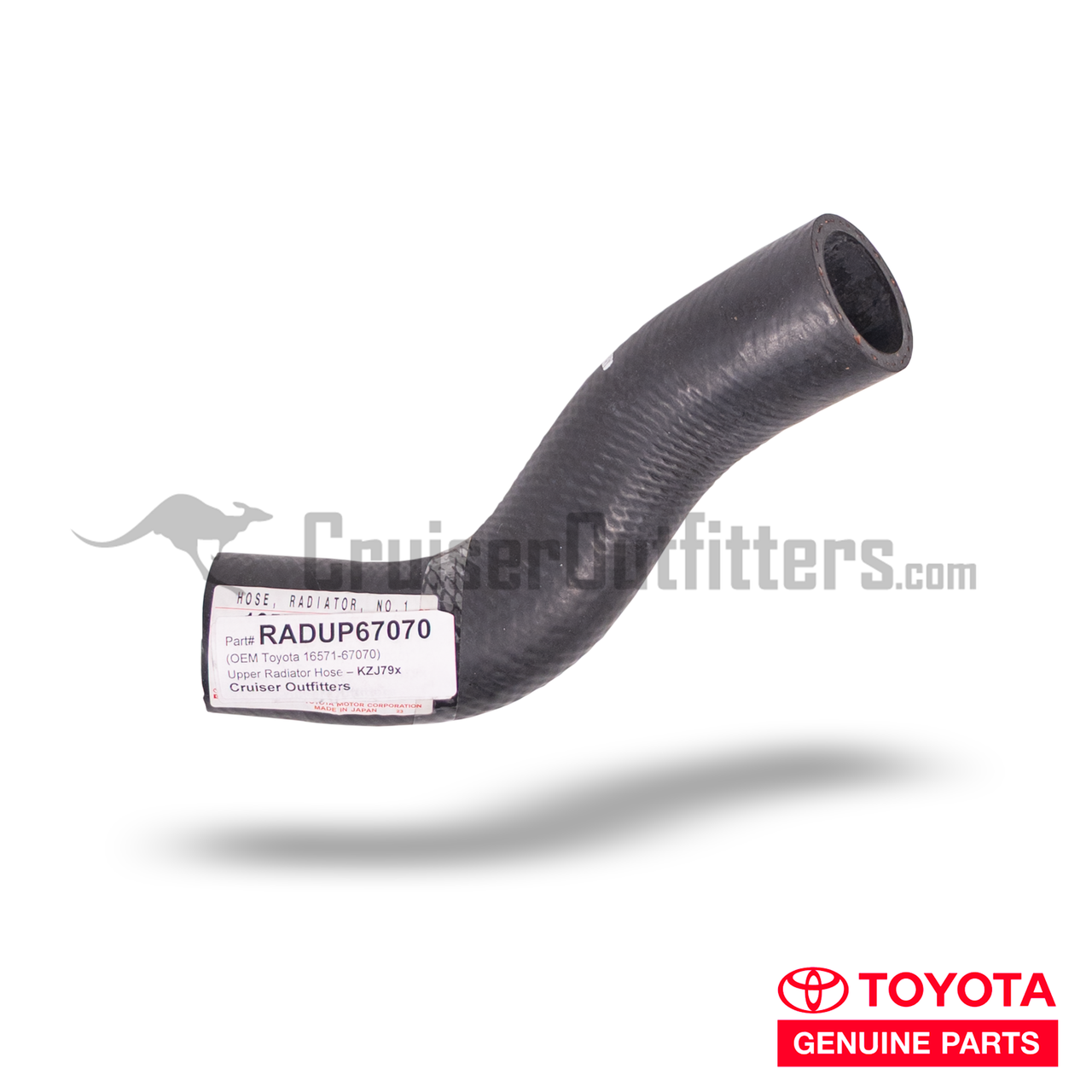 Upper Radiator Hose - Fits 04/1996-08/2002 KZJ9x Prado Applications (RADUP67070)