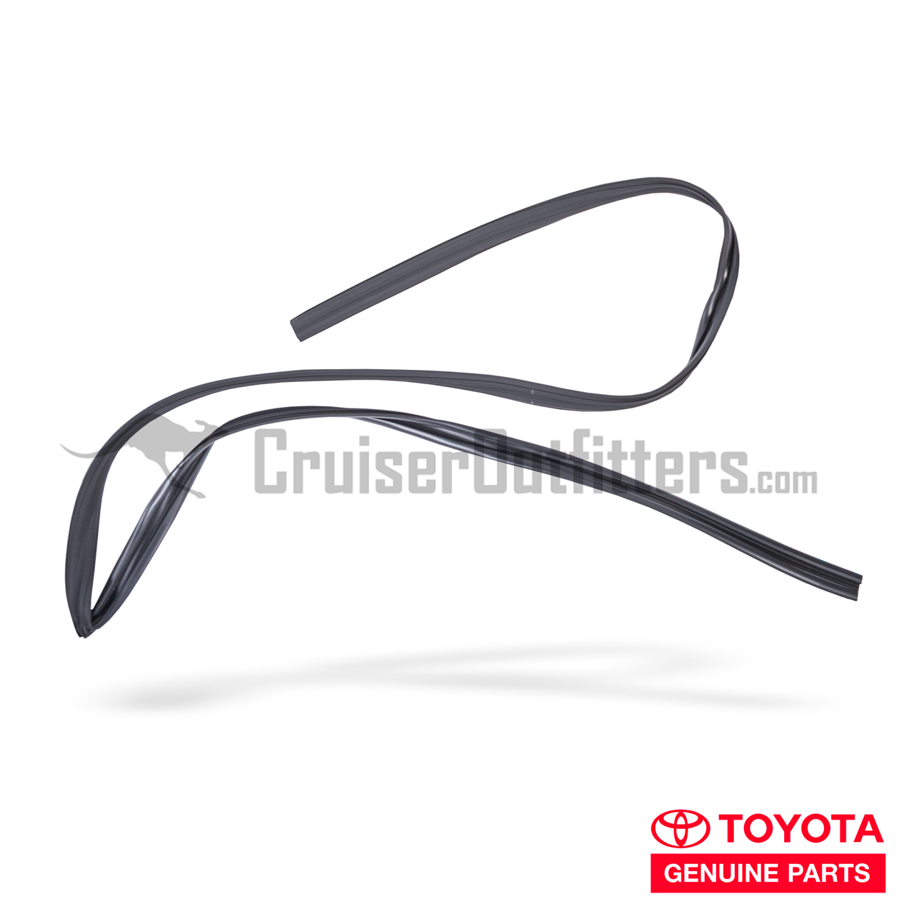 60 Series Front Door Glass Upper Run Channel Weather Stripping - LH & RH Sides - Fits 6x Series Land Cruiser Applications (WS681416XFOEM)