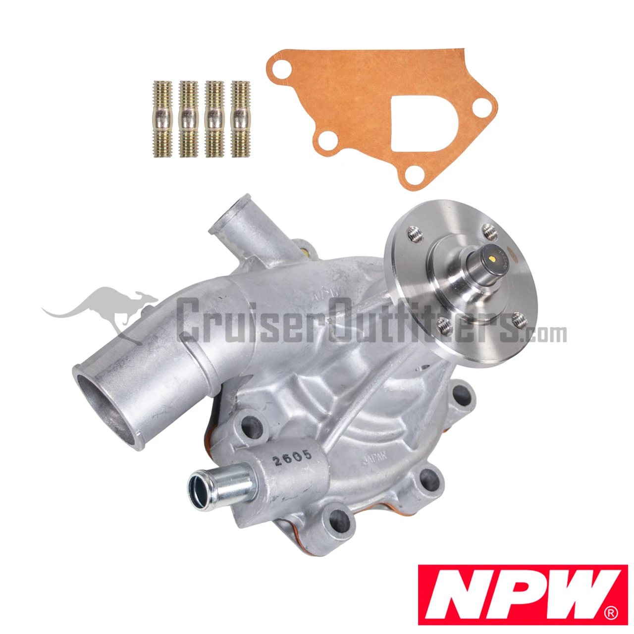 Japanese Aftermarket Water Pump - Fits 08/1976-01/1979 California Spec & 01/1979-07/1987 2F Federal Spec (EGW61081JP)
