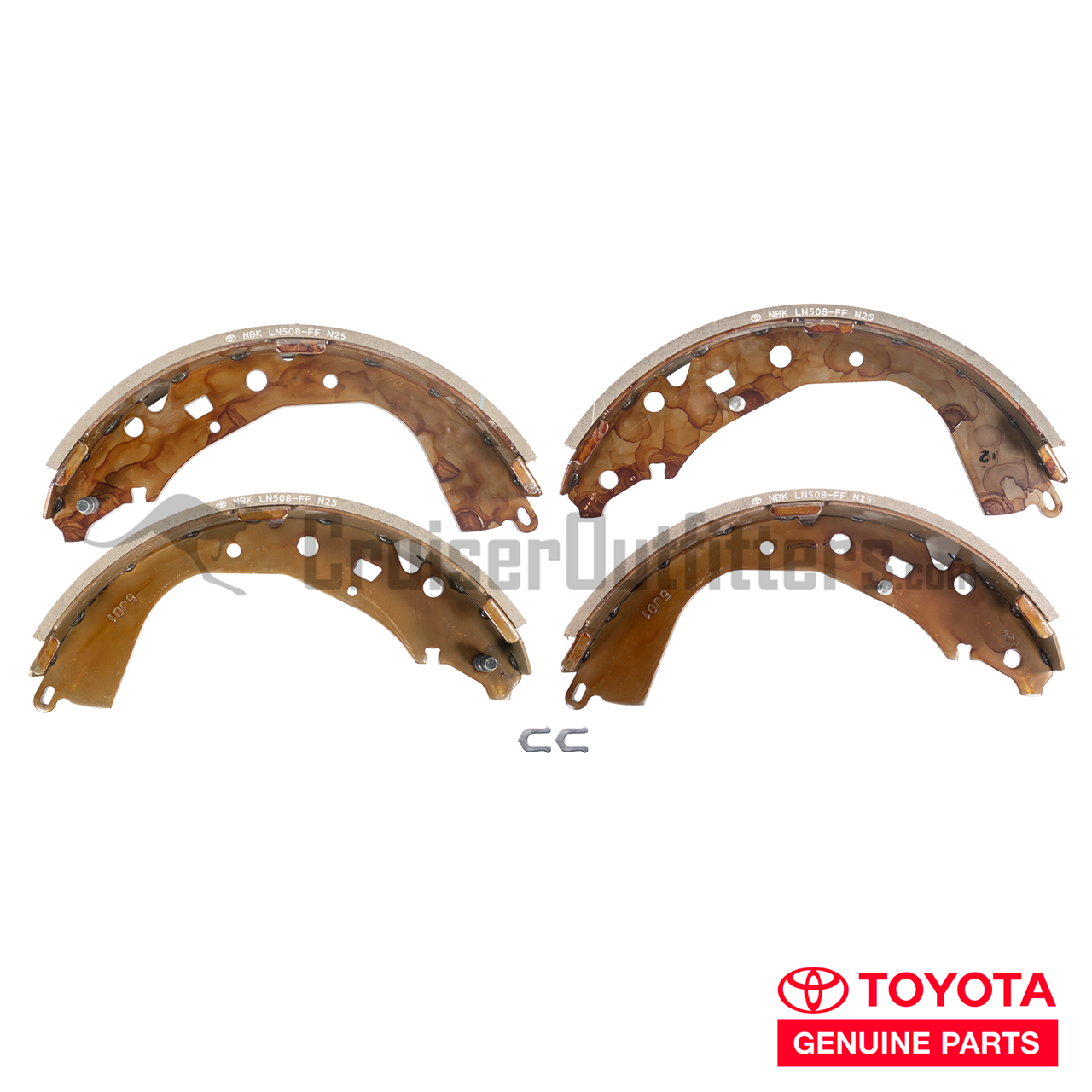 Rear Brake Shoes - Fits 07/2009+ 7x Series Land Cruiser Applications (BR60080OEM)