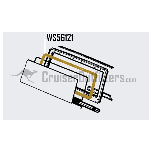 Front Windshield Weatherstripping - Fits 1965 - 12/1974 4x Applications (WS56121)