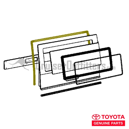 Rear Hatch Weatherstrip - Fits 7/1972 - 1/1975 FJ40 Rear Liftgate Door Applications (WS67871)