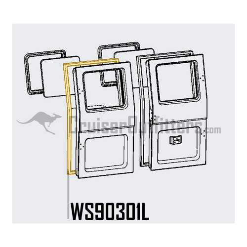 Ambulance Door Weatherstrip - Fits 1/1975 - 1/1979 40 Series LH Rear Door Applications (WS90301L) Ambulance Door Weatherstrip - Fits 1/1975 - 1/1979 40 Series LH Rear Door Applications (WS90301L)