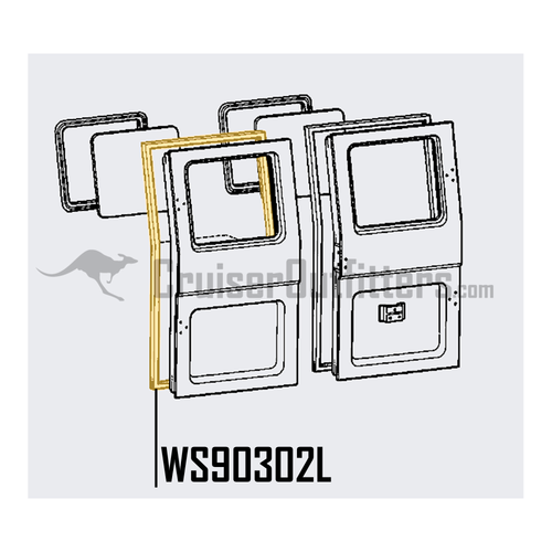 Ambulance Door Weatherstrip - Fits 1/1979 - 10/1984 40 Series LH Rear Door Applications (WS90302L) Ambulance Door Weatherstrip - Fits 1/1979 - 10/1984 40 Series LH Rear Door Applications (WS90302L)