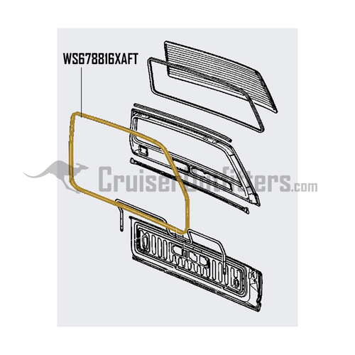 Hatch / Tailgate Perimeter Weatherstrip - Aftermarket - Fits 1981 - 1990 6x Series (WS678816XAFT) Hatch / Tailgate Perimeter Weatherstrip - Aftermarket - Fits 1981 - 1990 6x Series (WS678816XAFT)