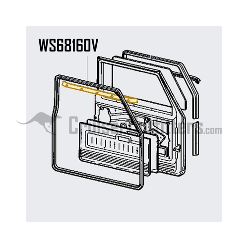 Front Window Right Hand Side Inner Weather Stripping (Felt) - OEM Toyota - Fits 8/1980 - 1984 4x Series w/ Vent (WS68160V) Front Window Right Hand Side Inner Weather Stripping (Felt) - OEM Toyota - Fits 8/1980 - 1984 4x Series w/ Vent (WS68160V)