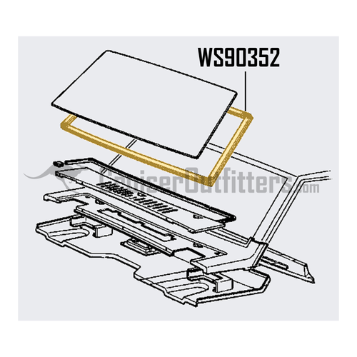 Windshield Weather Stripping Gasket w/o Trim - OEM Toyota - Fits 55 Series (WS90352) Windshield Weather Stripping Gasket w/o Trim - OEM Toyota - Fits 55 Series (WS90352)