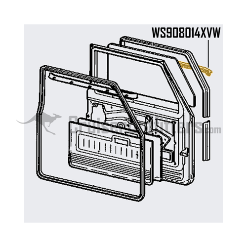 Front Window Left Hand Side w/ Vent Outer Weatherstrip - OEM Toyota - Fits 1981-1984 4x Series  (WS908014XVW) Front Window Left Hand Side w/ Vent Outer Weatherstrip - OEM Toyota - Fits 1981-1984 4x Series  (WS908014XVW)