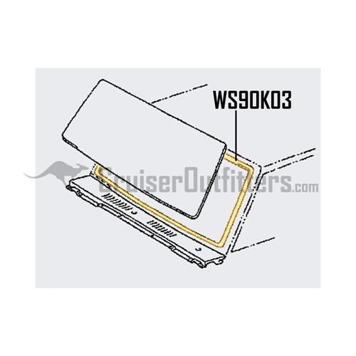 Windshield Weather Stripping - OEM Toyota - Fits 7x Series w/ Removable Top w/ Molding (WS90K03) Windshield Weather Stripping - OEM Toyota - Fits 7x Series w/ Removable Top w/ Molding (WS90K03)