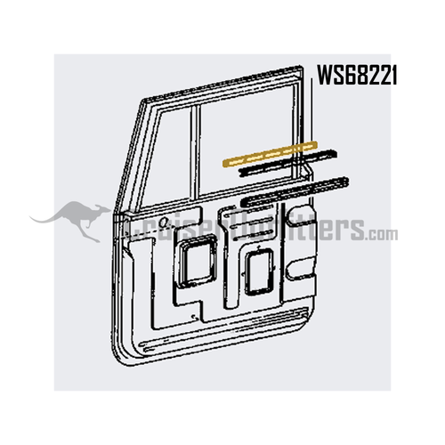 Window Plate - Fits 1963-1/1975 40/45 Applications (WS68221) Window Plate - Fits 1963-1/1975 40/45 Applications (WS68221)