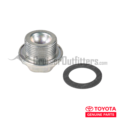 Oil Pan Drain Plug With Fiber Washer Gasket - Fits 1958-8/1987 F/2F With Large Diameter Plug Applications (OP25054)