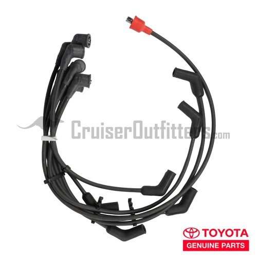 Spark Plug Cord Set - Fits 09/1972-08/1980 FJ40 2F Engine Applications (IGN21277)