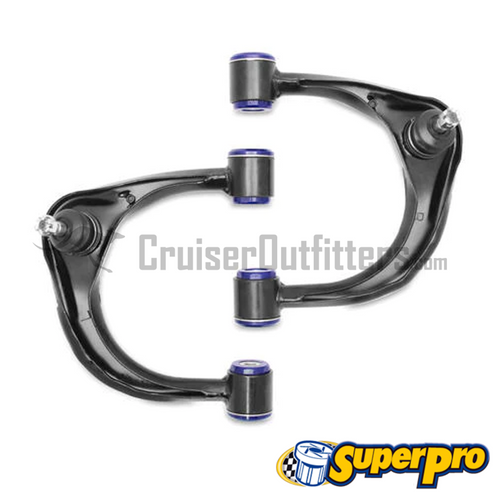 Front Upper Control Arms (Pair) (LH/RH) - Fits 2003+ FJ Cruiser/4Runner/120/150/GX470/GX460 Applications (SUSTRC491)