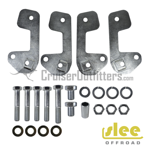 Slee Offroad Caster Correction Plate Kit - Fits 1991-1997 80 Series & LX450 Applications (SLEE SOF1048)