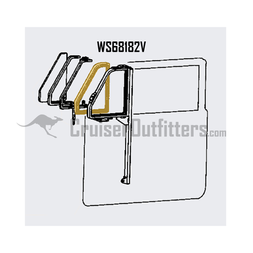 Front Door Vent Window Weather Stripping (LH) - Fits 1981-1984 Non-U.S. 40 Series Applications (WS68182V)