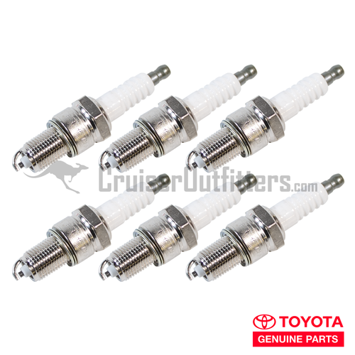 Spark Plug Set - Fits 03/1969-12/1974 FJ40/FJ55 F Engine Applications (IGN01083SET6)