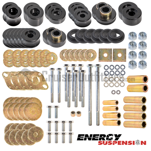 Energy Suspension Body Mount Kit - Fits 1991-1997 8x Series Land Cruiser Applications (EXTES84113G)