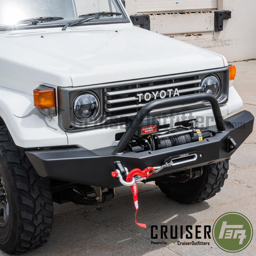 Cruiser Outfitters 70 Series Front Bumper - with Hoop - Fits 7x Series Land Cruiser Applications (BUMP7XFRW)