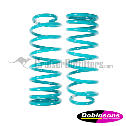 Dobinsons 0" 80 Series Variable Rate Rear Coils (TEAL)(PAIR) - Fits FZJ80/LX450 Applications (DOB59221V)
