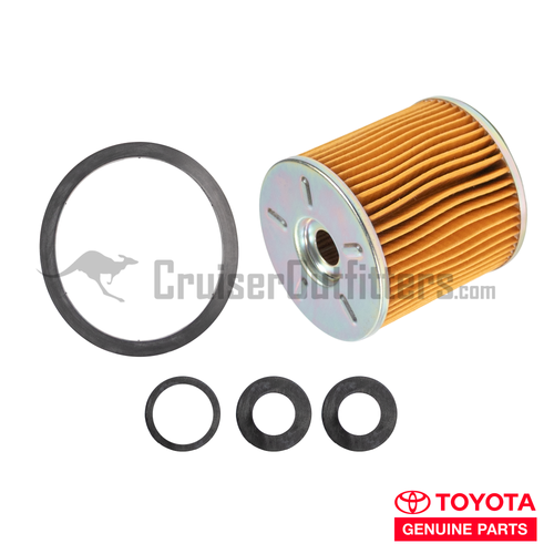 Diesel Fuel Filter Element Kit - Fits HDJ7x/HZJ7x Land Cruiser Applications (EGF68010)