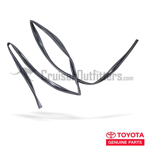60 Series Rear Door Glass Run Channel Weather Stripping - LH & RH - Fits 6x Series Land Cruiser Applications (WS681426XROEM)
