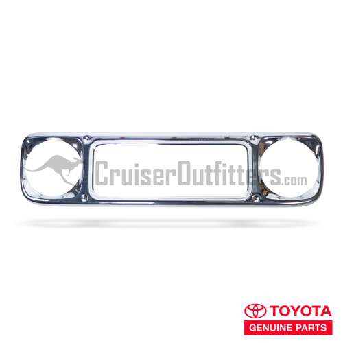4x Series Front Headlight Bezel - Square/Chrome - Fits 01/1979+ 4x Series Land Cruiser Applications (EXT53111C)