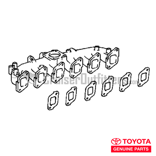 Intake Manifold Gasket - 6 Req. - Fits 10/1982-12/1989 HJ60 w/ 2H Engine Applications (EGEX68011)