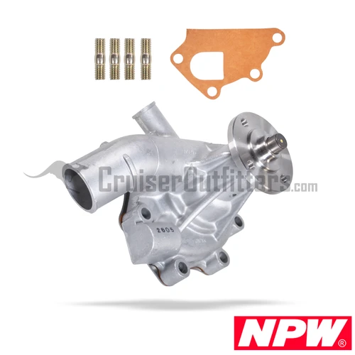 Japanese Aftermarket Water Pump - Fits 08/1976-07/1980 2F Engines w/o OIl Cooler & w/ Fan Clutch Applications (EGW61070JP)