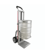 Keg nose powered lifting hand truck with keg