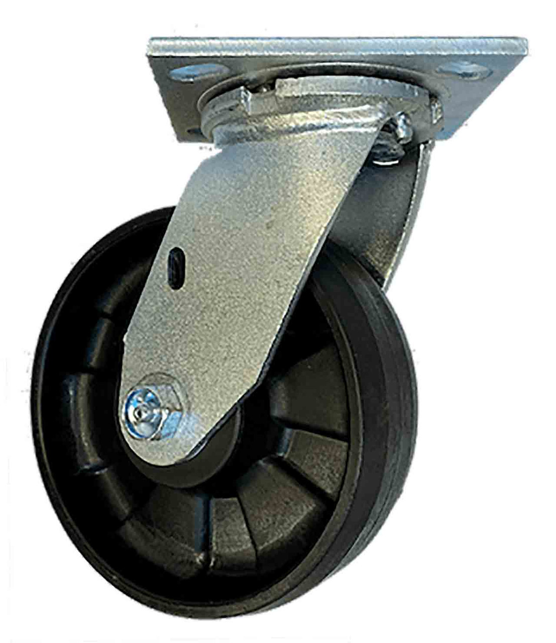 900 lbs capacity swivel casters with 8" Maxim hard plastic wheel