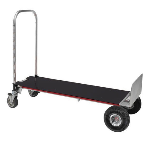 Convertible magliner gemini xl hand truck in full open position.