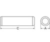 GLH DOW-500-1500 Dowel Pin 1/2 x 1-1/2 Alloy Steel