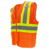 GLG GLO-0045XL Surveyors Vest Hi-Vis Orange