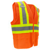 GLG GLO-0045L Surveyors Vest Hi-Vis Orange